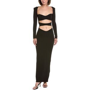 Studio Lexi Womens Daria Maxi Dress, Black